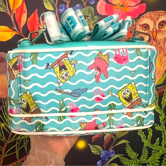 Nickelodeon Loungefly SpongeBob Bag Blue CrossBody SquarePants Adjustable - Picture 7 of 10